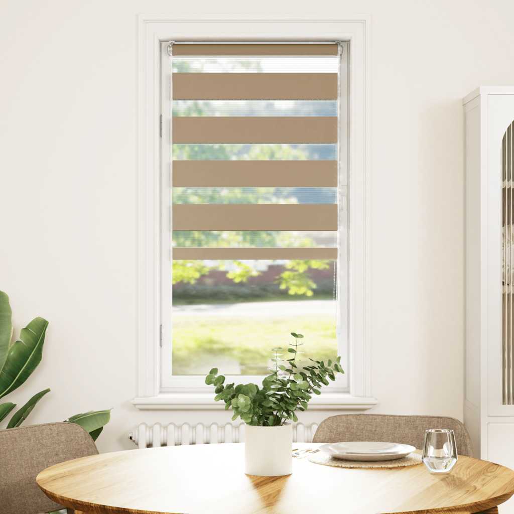 zebragardin sandbrun 55x100 cm stofbredde 50,9 cm polyester