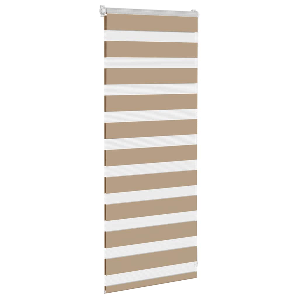zebragardin sandbrun 65x100 cm stofbredde 60,9 cm polyester