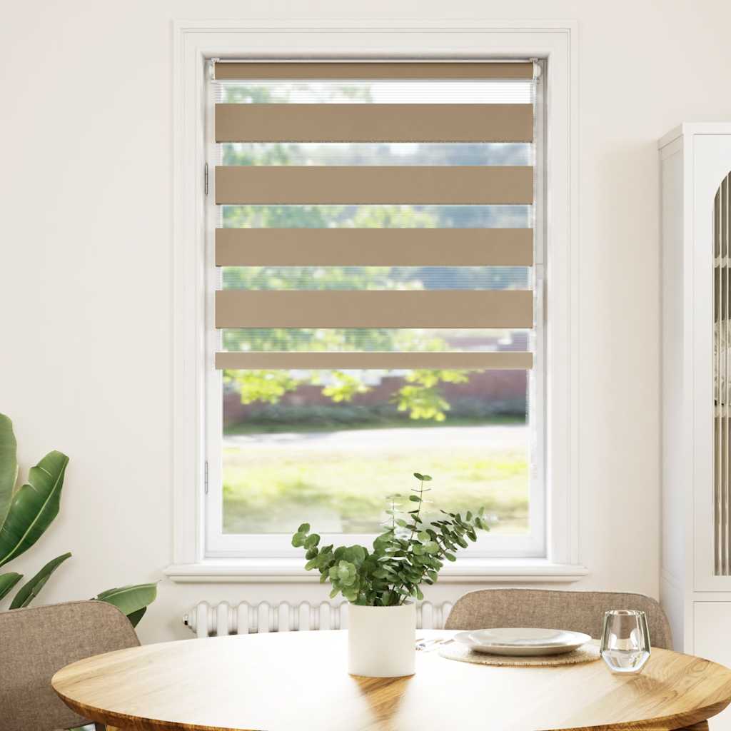 zebragardin sandbrun 75x100 cm stofbredde 70,9 cm polyester