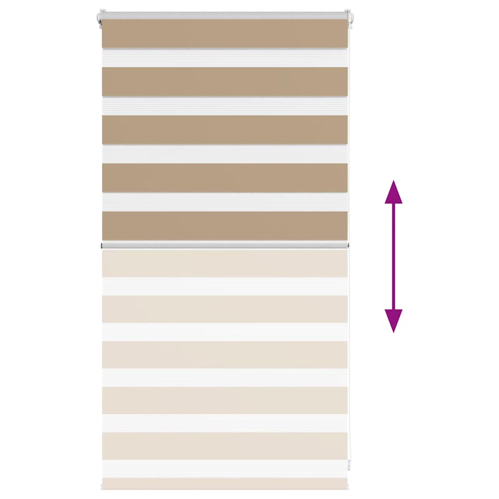 zebragardin sandbrun 75x100 cm stofbredde 70,9 cm polyester