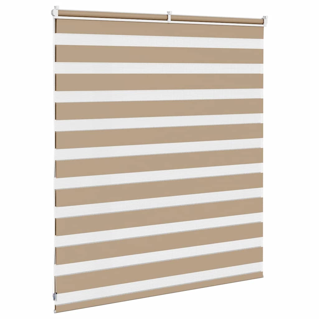 zebragardin sandbrun 125x100 cm stofbredde 120,9 cm polyester