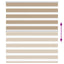 zebragardin sandbrun 125x100 cm stofbredde 120,9 cm polyester