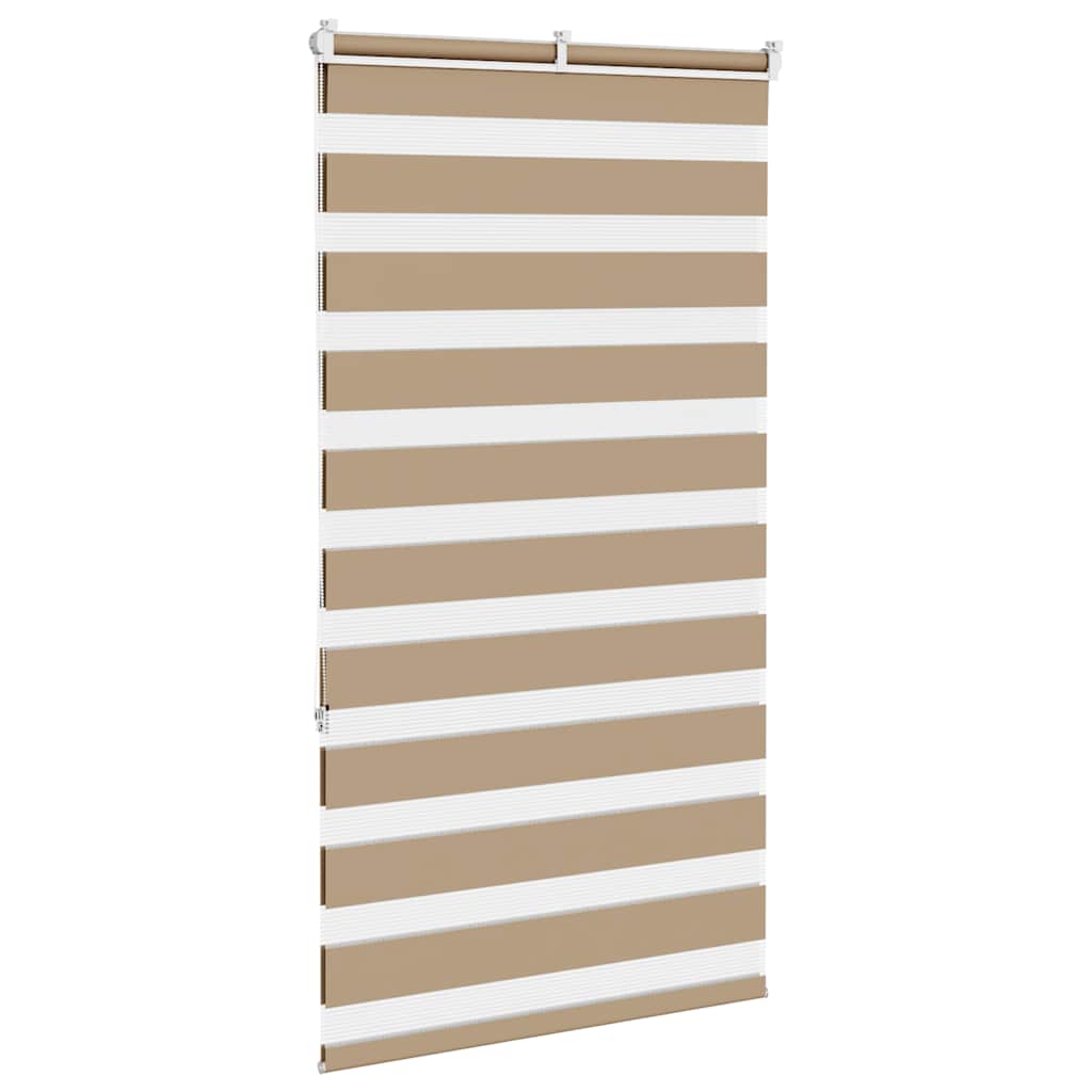 zebragardin sandbrun 85x150 cm stofbredde 80,9 cm polyester