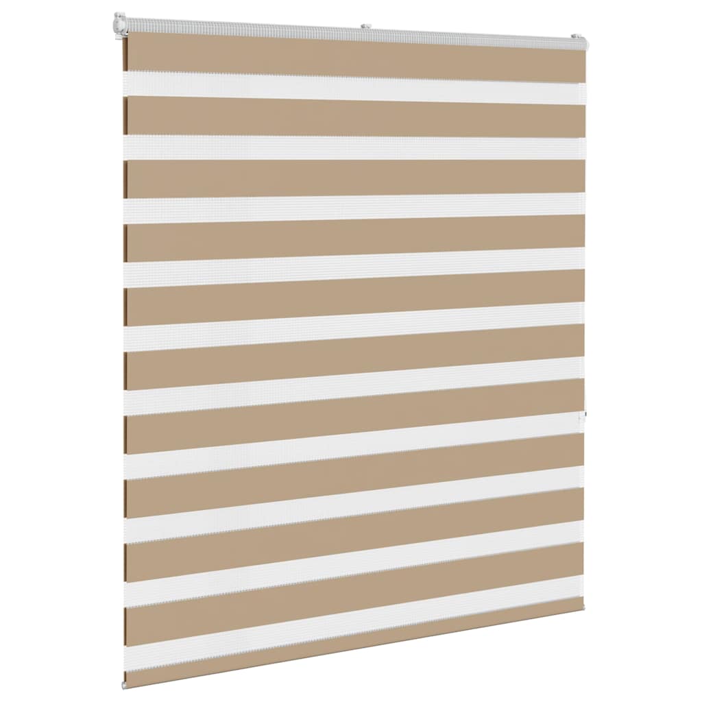 zebragardin sandbrun 125x150 cm stofbredde 120,9 cm polyester