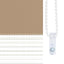 zebragardin sandbrun 135x150 cm stofbredde 130,9 cm polyester
