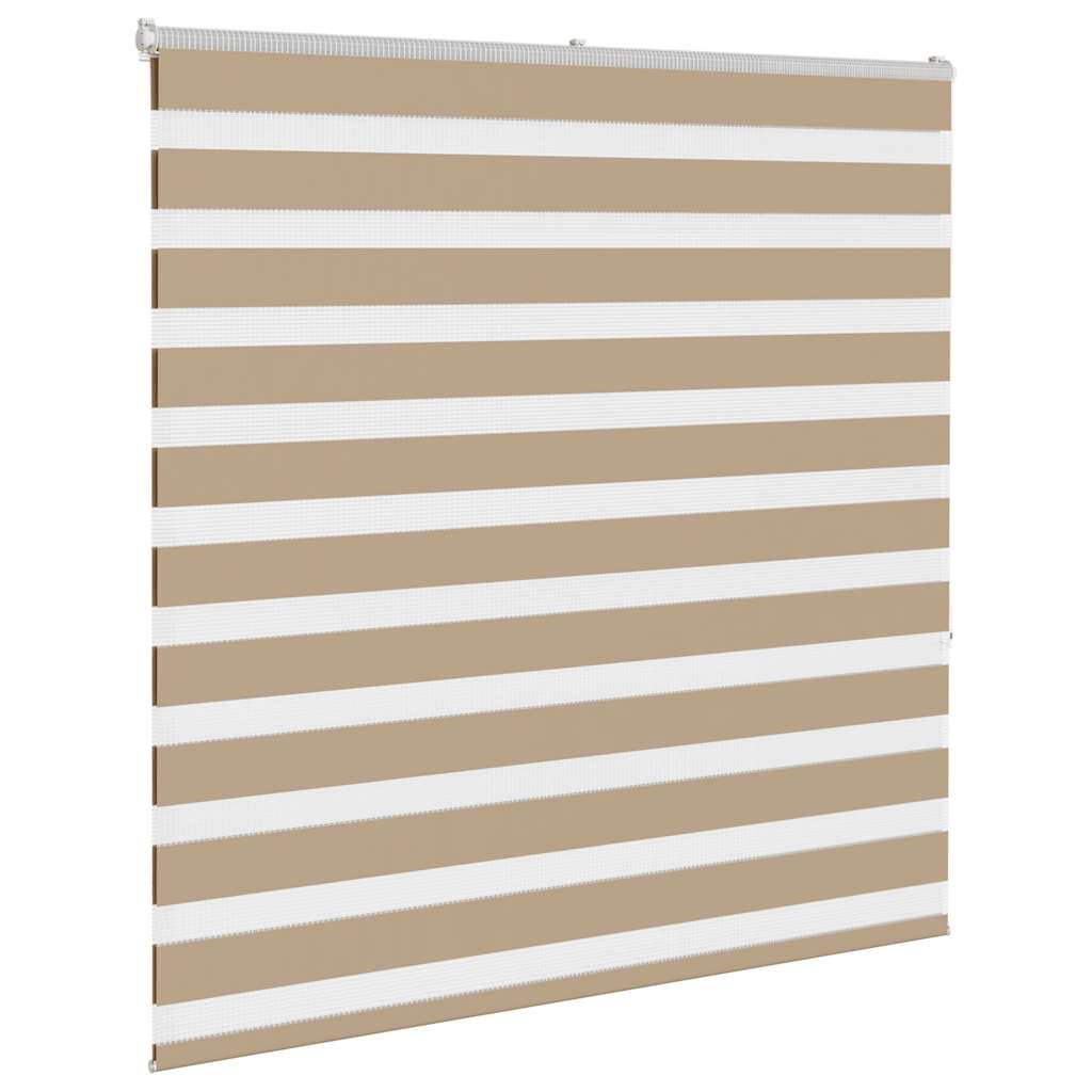 zebragardin sandbrun 150x150 cm stofbredde 145,9 cm polyester
