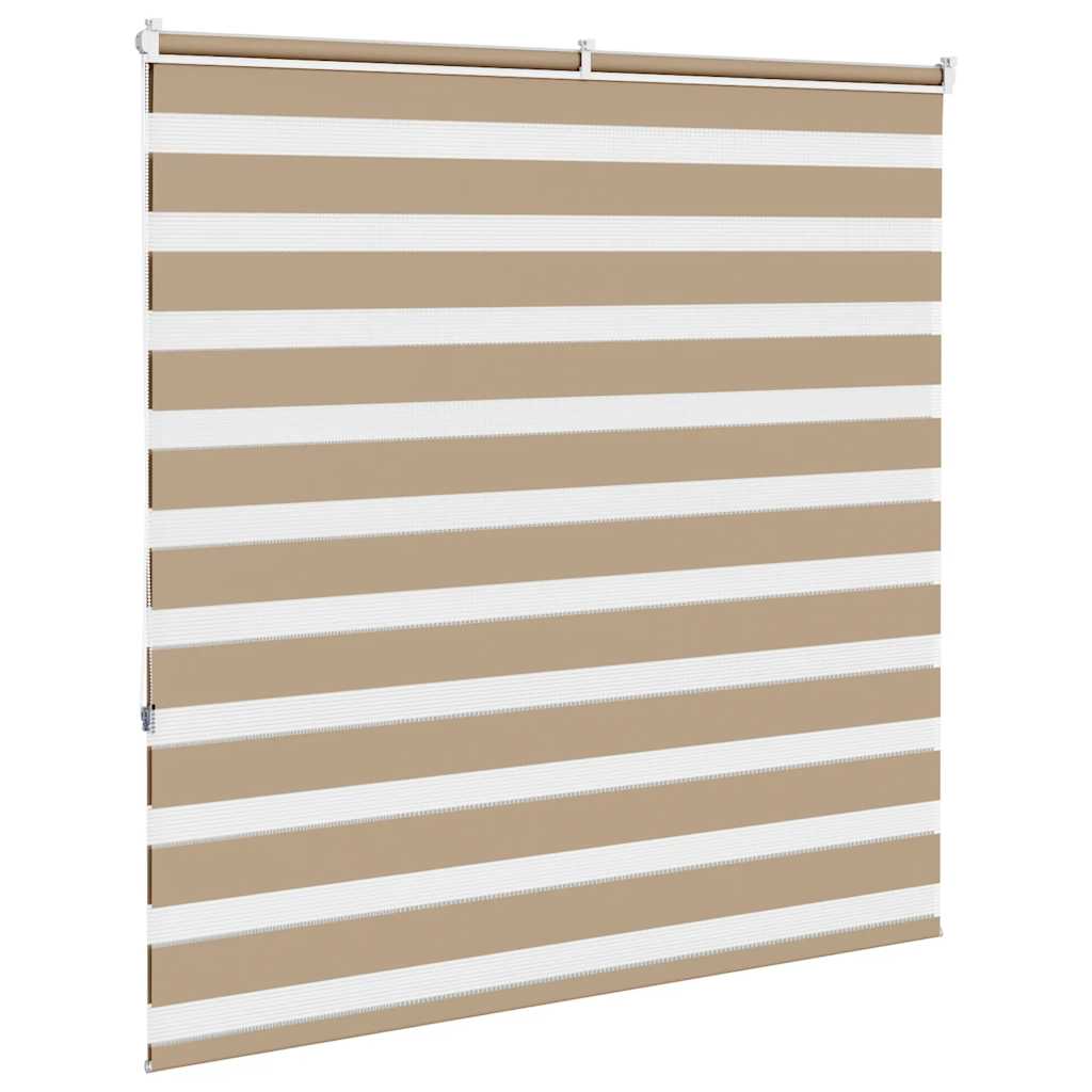 zebragardin sandbrun 150x150 cm stofbredde 145,9 cm polyester