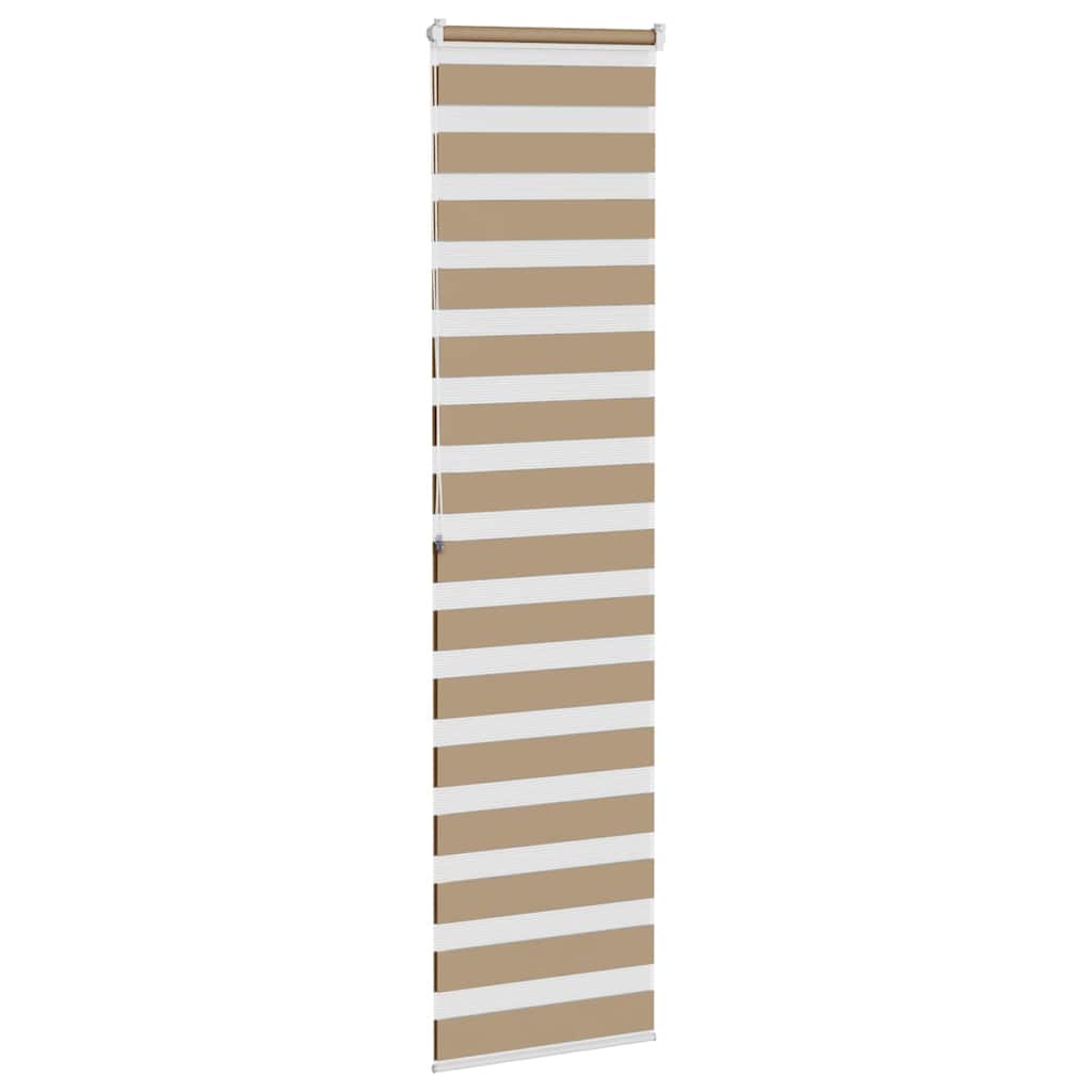zebragardin sandbrun 55x200 cm stofbredde 50,9 cm polyester