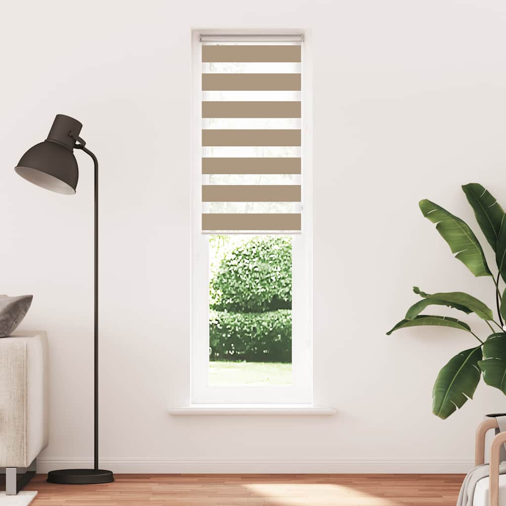zebragardin sandbrun 60x200 cm stofbredde 55,9 cm polyester