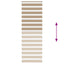 zebragardin sandbrun 80x200 cm stofbredde 75,9 cm polyester