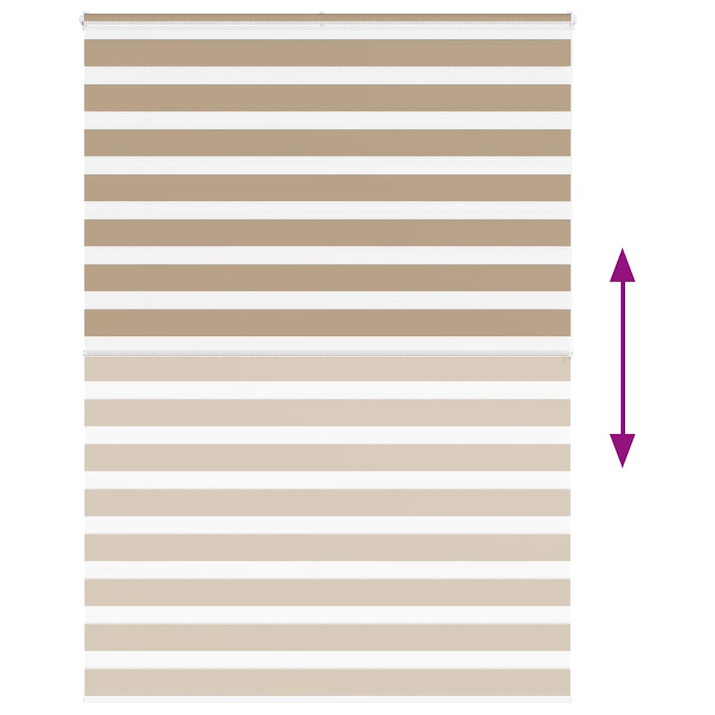 zebragardin sandbrun 160x200 cm stofbredde 155,9 cm polyester