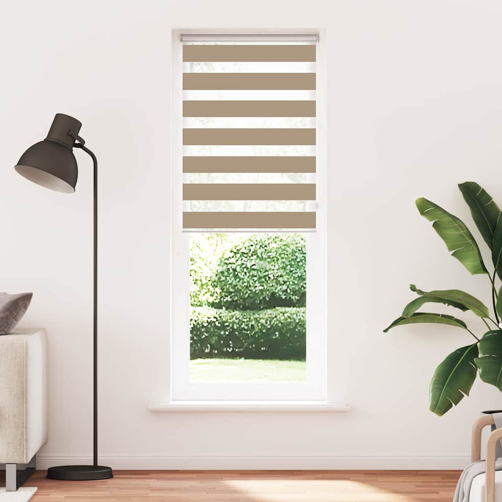 zebragardin sandbrun 70x230 cm stofbredde 65,9 cm polyester
