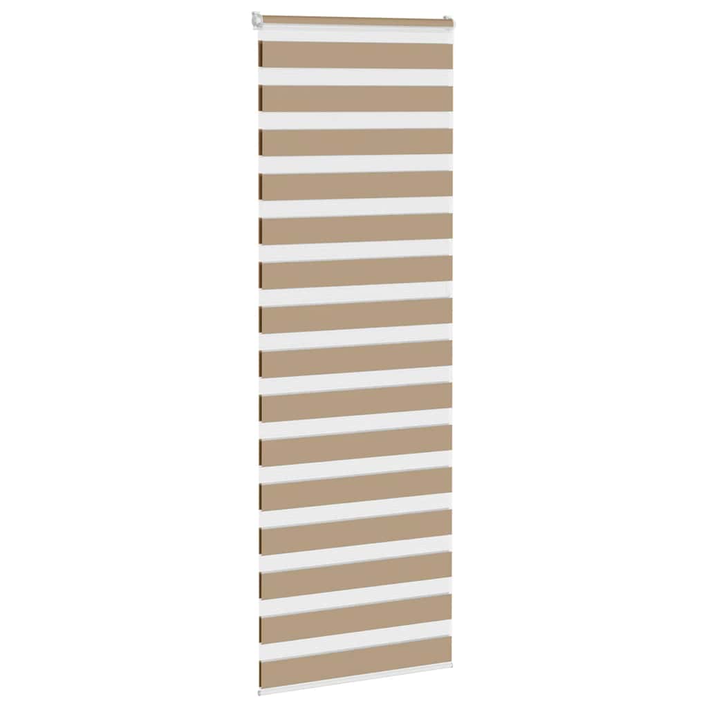 zebragardin sandbrun 90x230 cm stofbredde 85,9 cm polyester