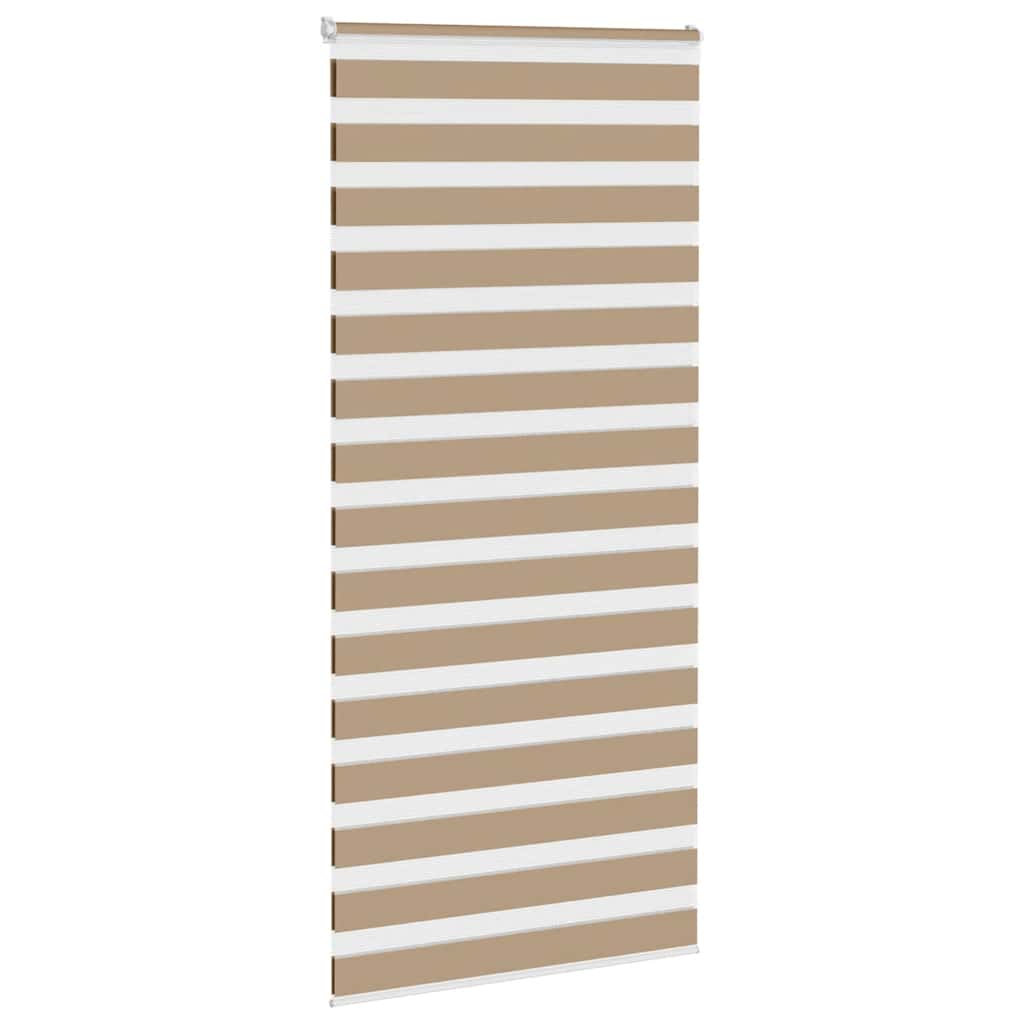 zebragardin sandbrun 100x230cm stofbredde 95,9 cm polyester