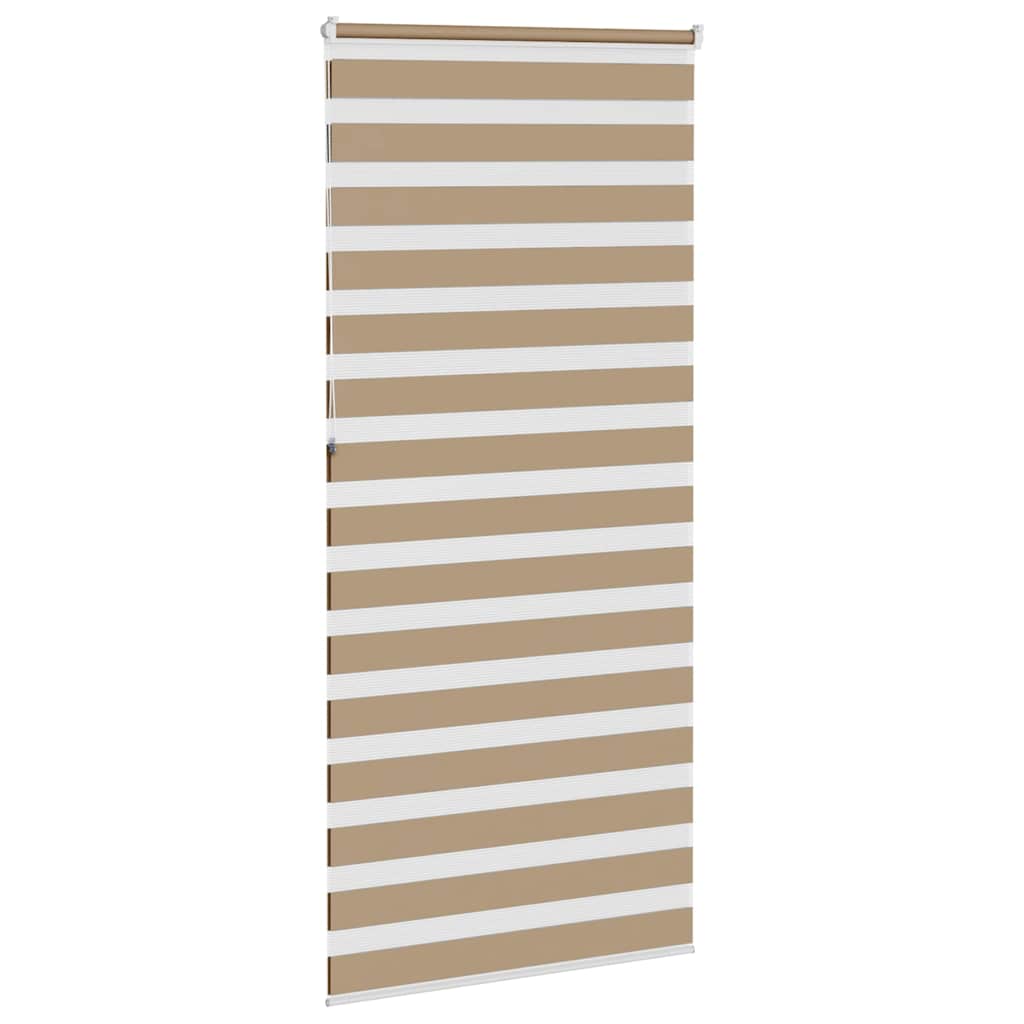 zebragardin sandbrun 100x230cm stofbredde 95,9 cm polyester