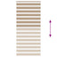 zebragardin sandbrun 110x230 cm stofbredde 105,9 cm polyester