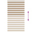 zebragardin sandbrun 120x230 cm stofbredde 115,9 cm polyester
