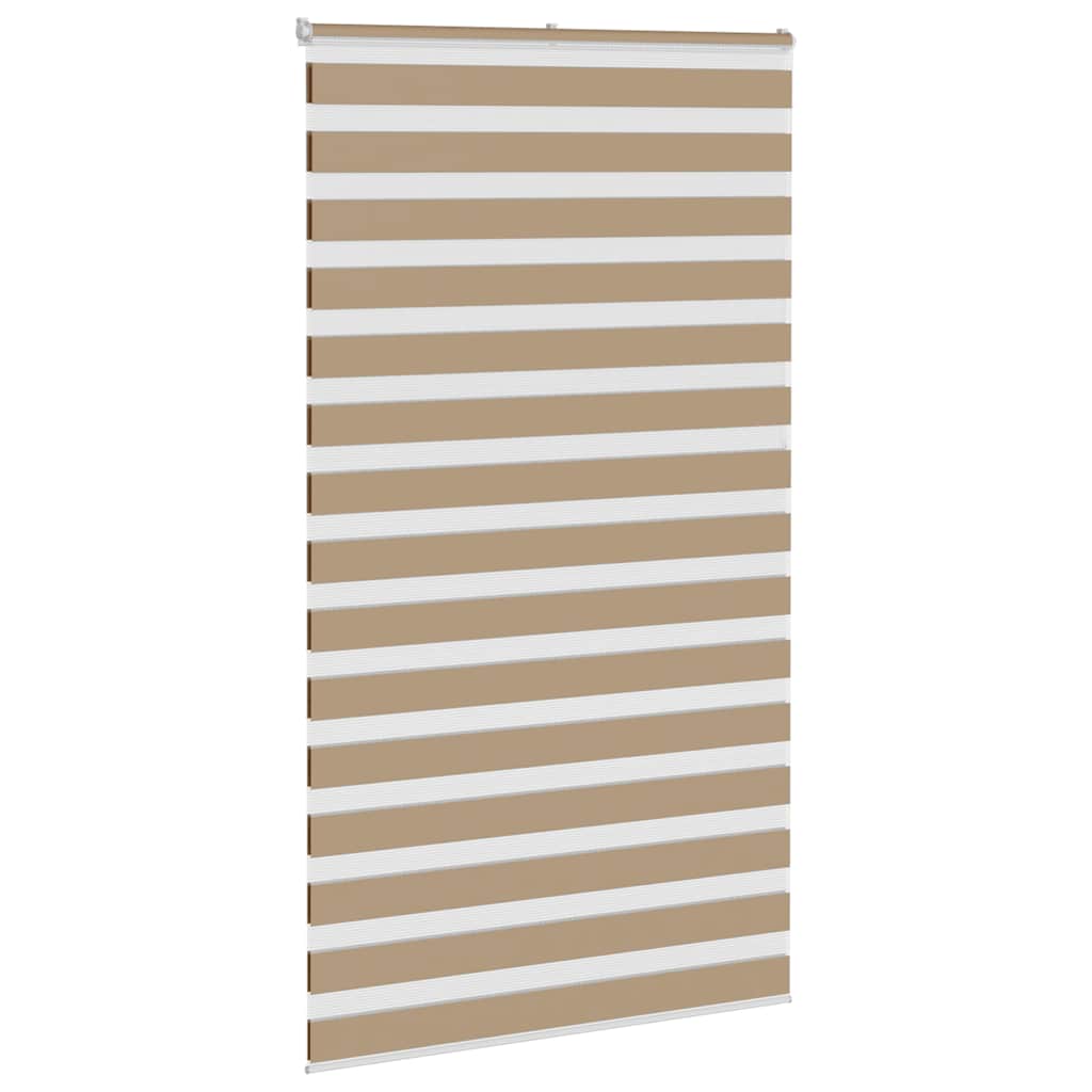 zebragardin sandbrun 130x230 cm stofbredde 125,9 cm polyester