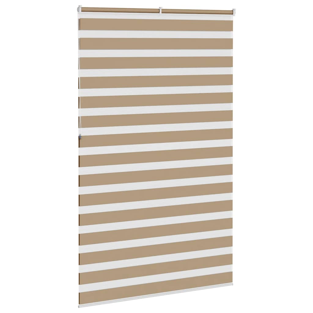 zebragardin sandbrun 140x230 cm stofbredde 135,9 cm polyester