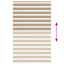 zebragardin sandbrun 145x230 cm stofbredde 140,9 cm polyester