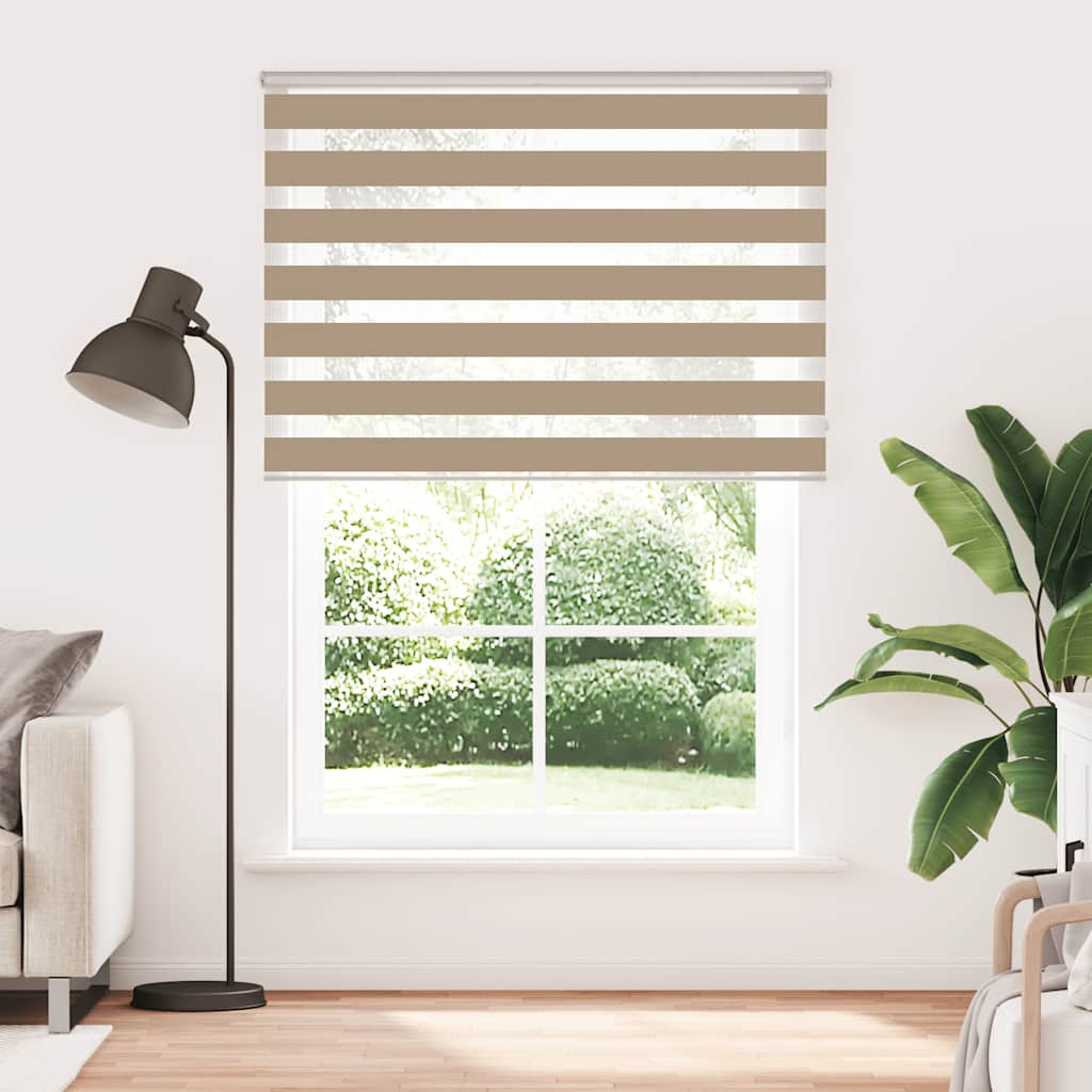 zebragardin sandbrun 165x230 cm stofbredde 160,9 cm polyester