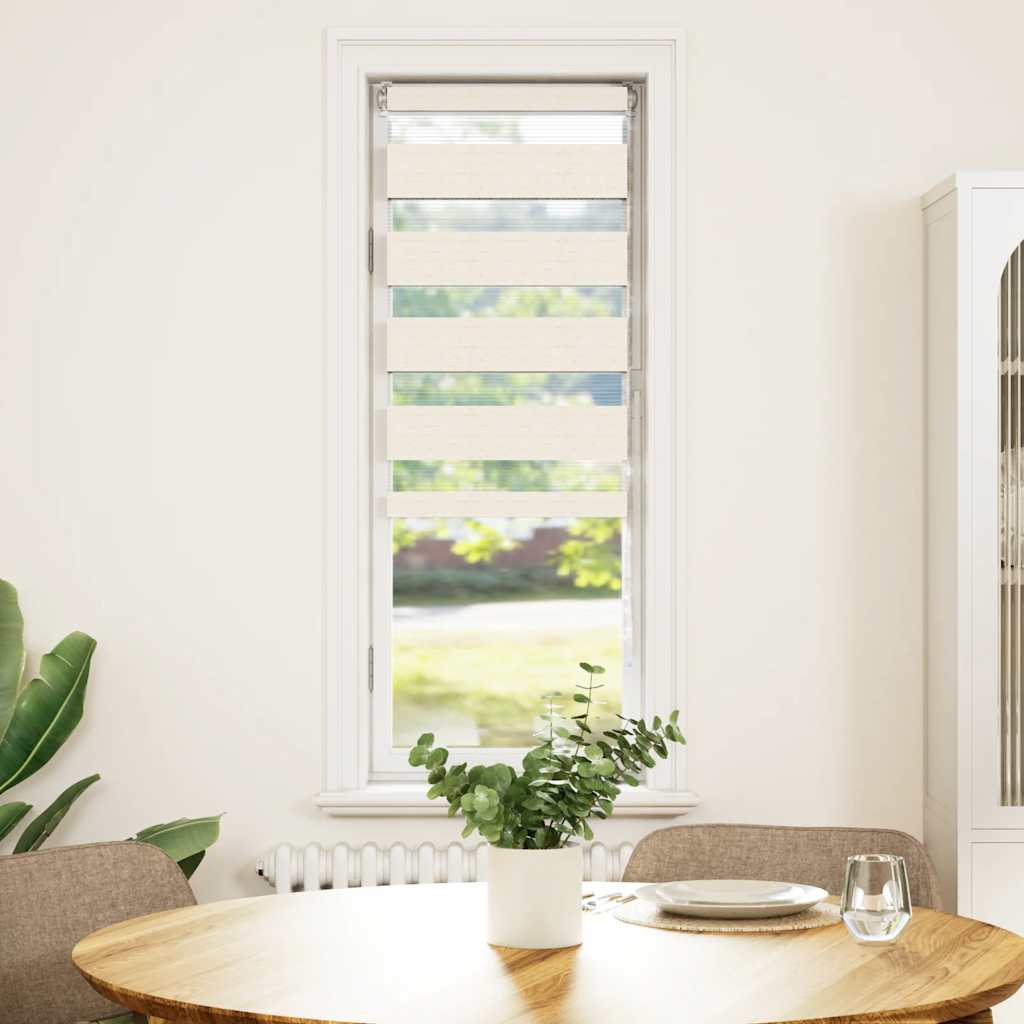 zebragardin marmorbeige 40x100 cm stofbredde 35,9 cm polyester