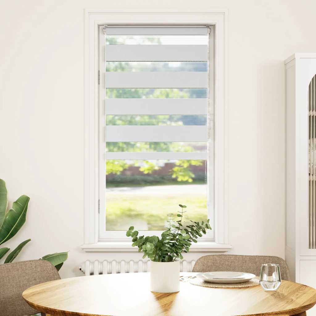 zebragardin hvid 65x150 cm stofbredde 60,9 cm polyester
