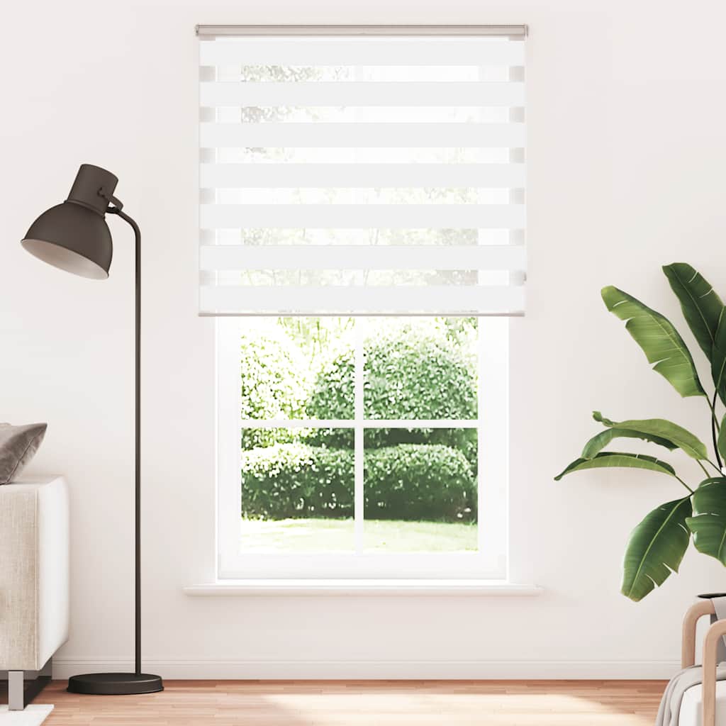 zebragardin hvid 135x200 cm stofbredde 130,9 cm polyester