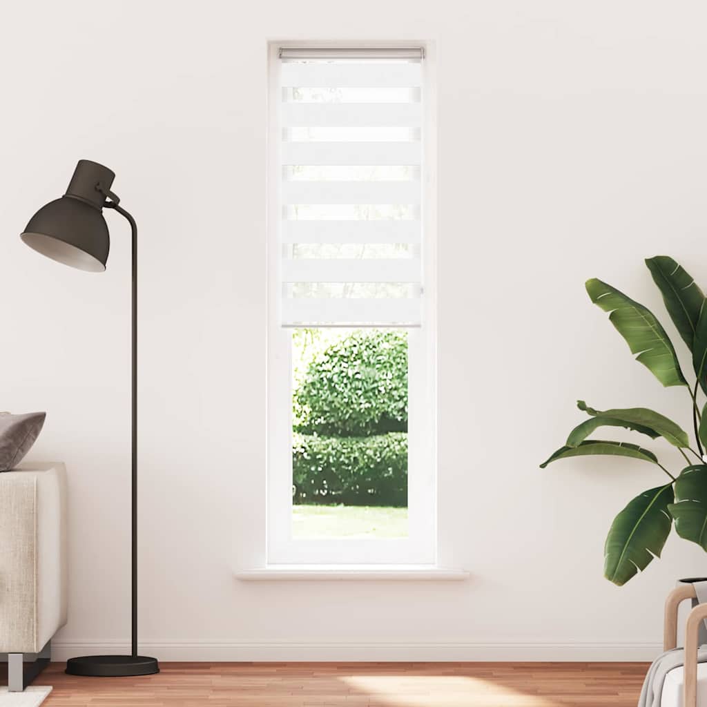 zebragardin hvid 65x230 cm stofbredde 60,9 cm polyester