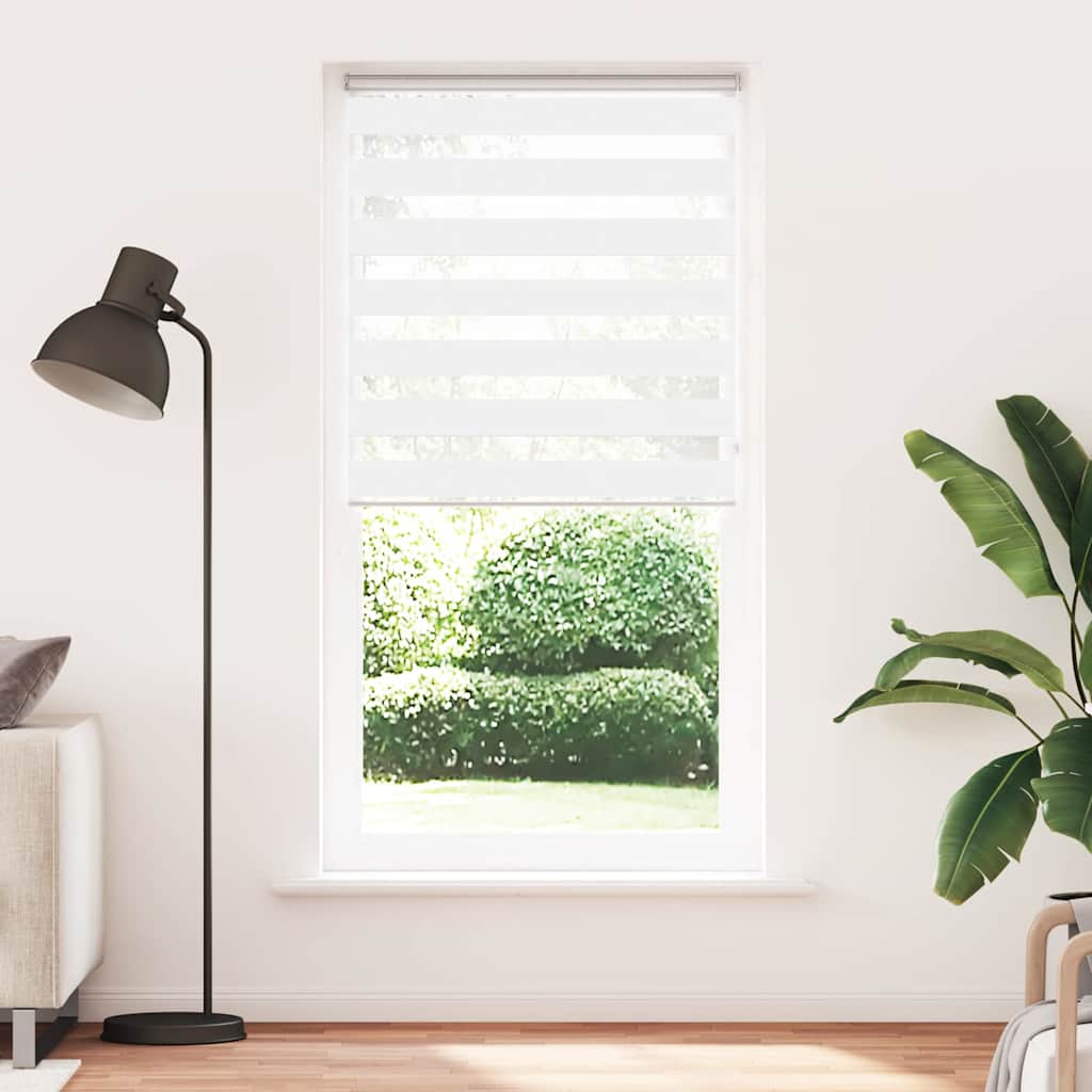 zebragardin hvid 110x230 cm stofbredde 105,9 cm polyester