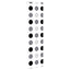 Bruserullegardin 60x240 cm Stofbredde 56 cm