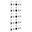 Bruserullegardin 90x240 cm Stofbredde 86 cm