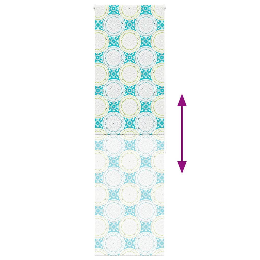 Bruserullegardin 80x240 cm Stofbredde 76 cm