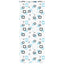 Bruserullegardin med kassette 110x240 cm Stofbredde 106 cm