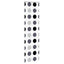 Bruserullegardin med kassette 60x240 cm Stofbredde 56 cm