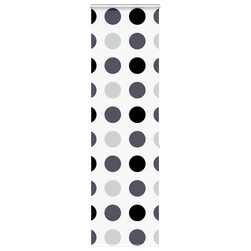 Bruserullegardin med kassette 70x240 cm Stofbredde 66 cm