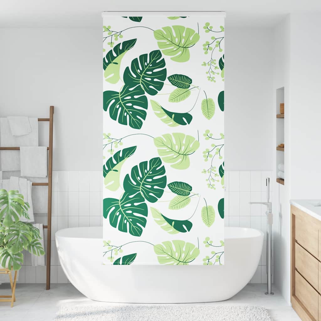 Bruserullegardin med kassette 90x240 cm Stofbredde 86 cm