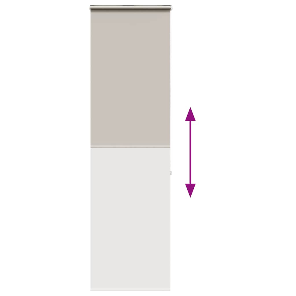 Bruserullegardin med kassette 80x240 cm Stofbredde 76 cm