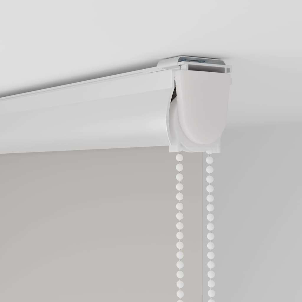 Bruserullegardin med kassette 130x240 cm Stofbredde 126 cm