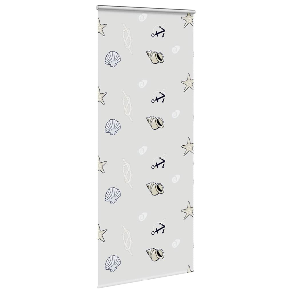 Bruserullegardin med kassette 90x240 cm Stofbredde 86 cm