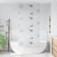 Bruserullegardin med kassette 100x240 cm Stofbredde 96 cm