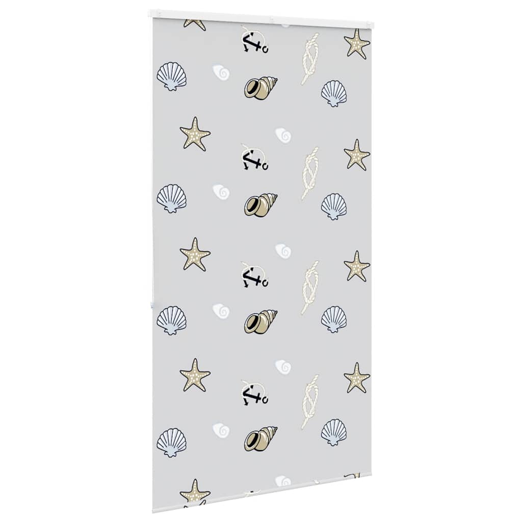 Bruserullegardin med kassette 130x240 cm Stofbredde 126 cm