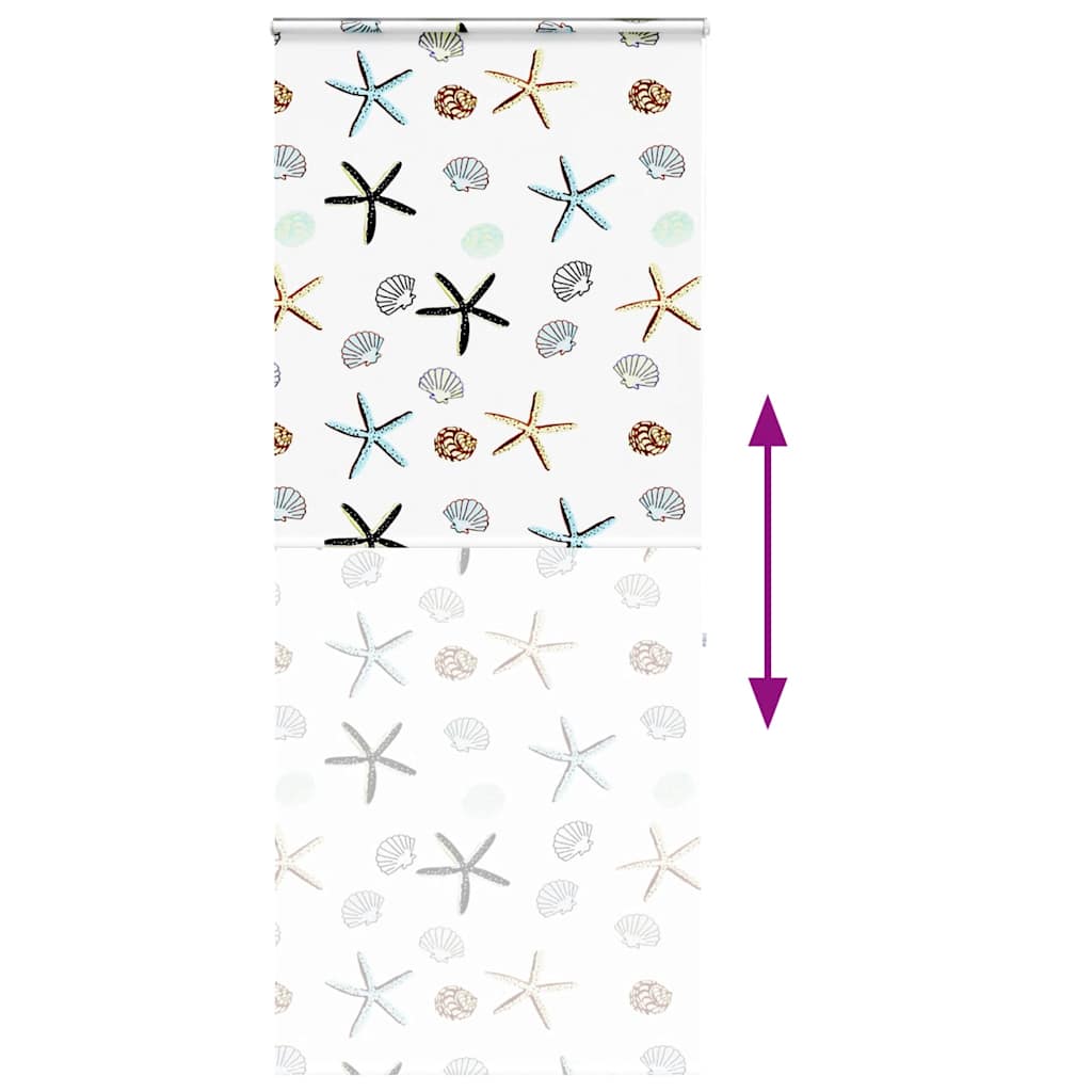 Bruserullegardin med kassette 90x240 cm Stofbredde 86 cm