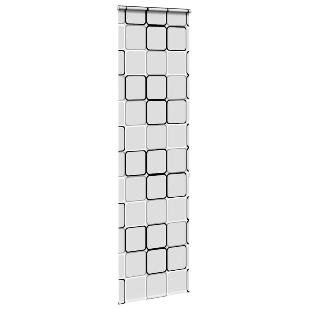Bruserullegardin med kassette 60x240 cm Stofbredde 56 cm