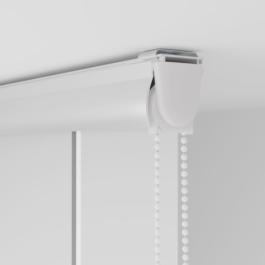 Bruserullegardin med kassette 90x240 cm Stofbredde 86 cm