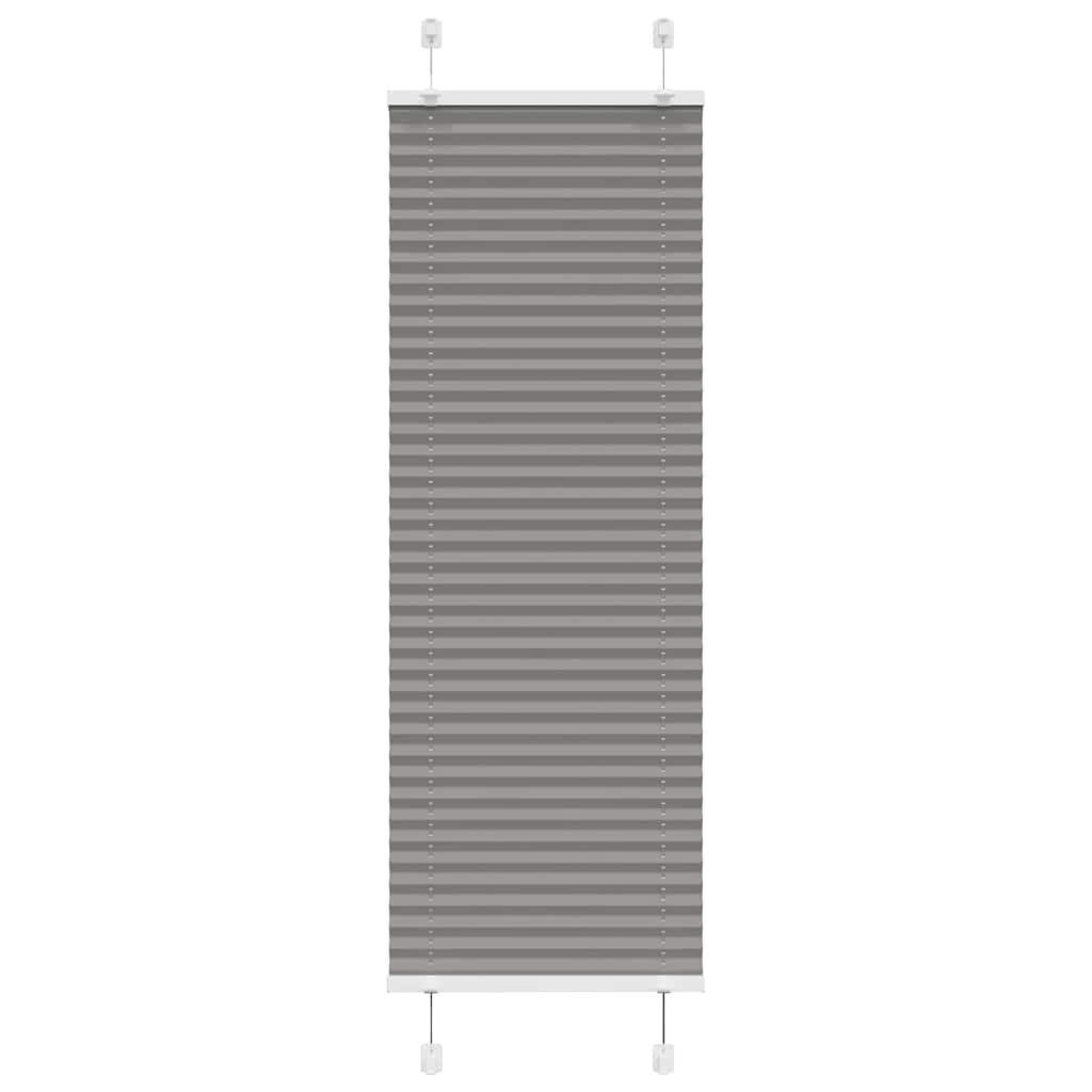 Plisségardin Antracit 50x100 cm Stofbredde 49,4 cm Polyester