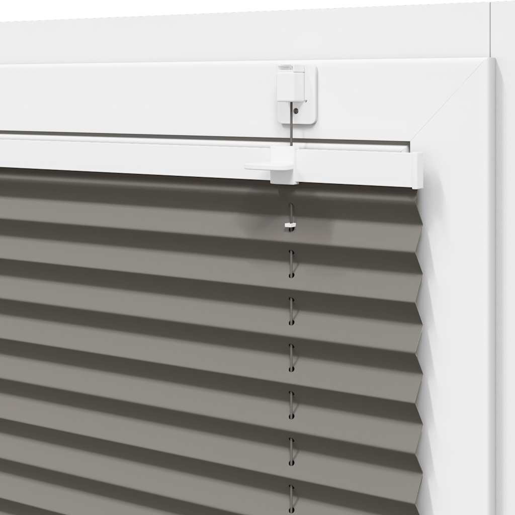 Plisségardin Antracit 55x100 cm Stofbredde 54,4 cm Polyester
