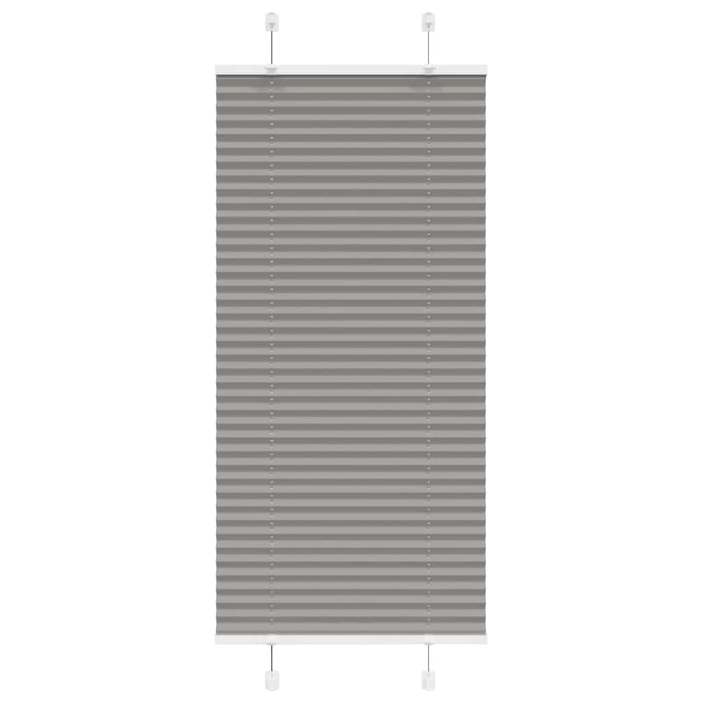 Plisségardin Antracit 60x100 cm Stofbredde 59,4 cm Polyester