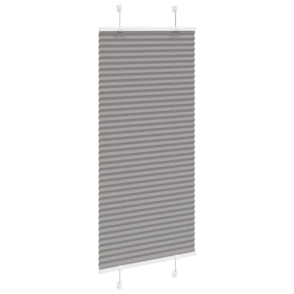 Plisségardin Antracit 60x100 cm Stofbredde 59,4 cm Polyester