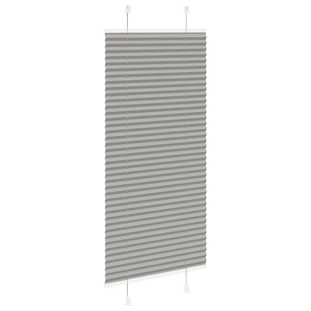 Plisségardin Antracit 60x100 cm Stofbredde 59,4 cm Polyester